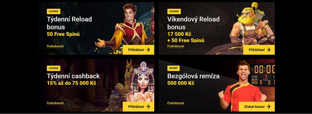 Další bonusy v kasinu Zet