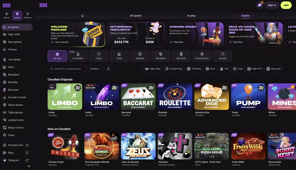 Recenze Cloudbet casino