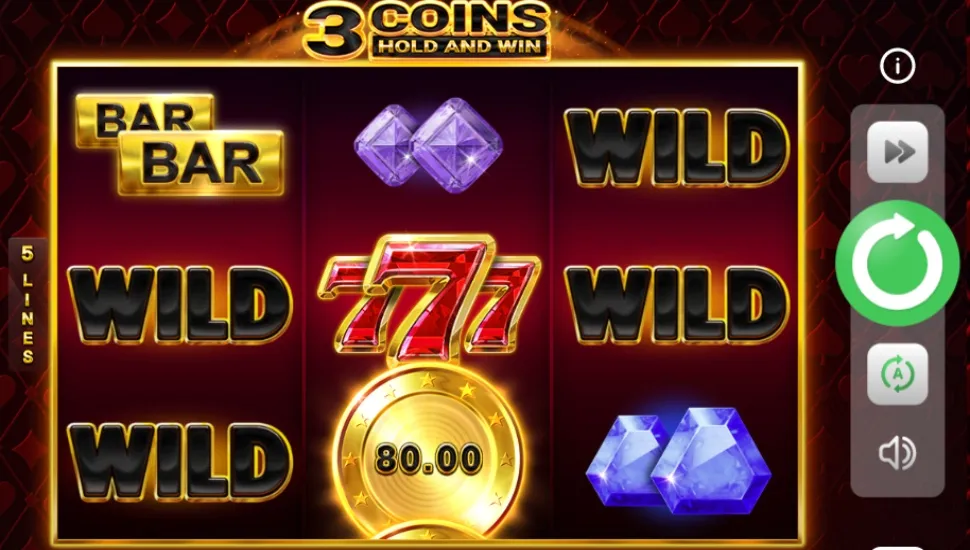 Hrát zdarma 3 Coins Hold and Win