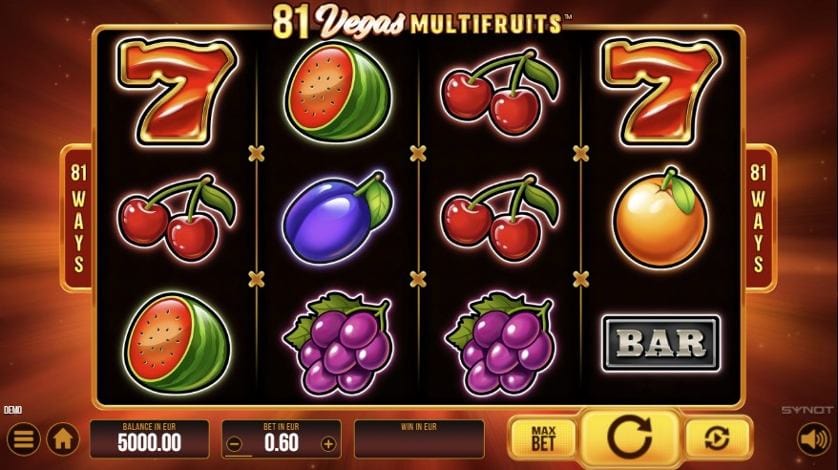 Hrát zdarma 81 Vegas Multi Fruits