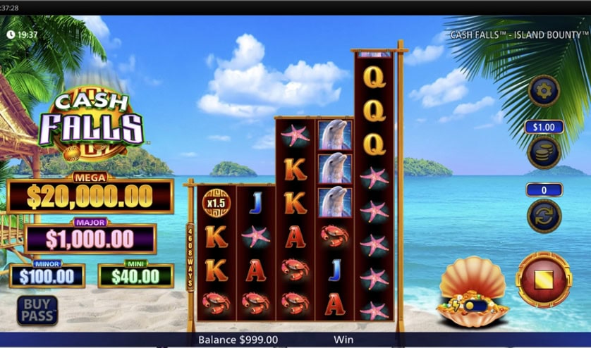 Hrát zdarma Cash Falls Island Bounty