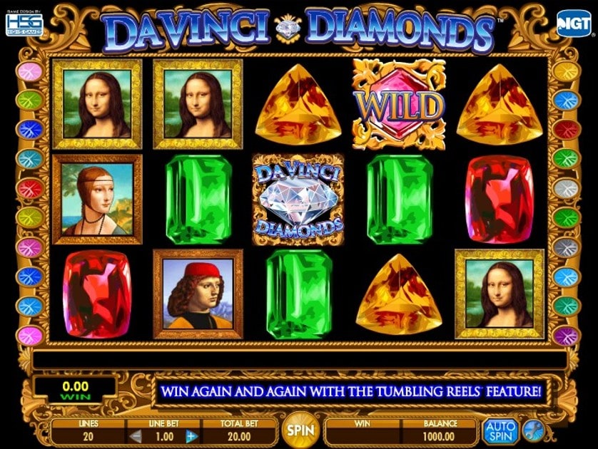 Hrát zdarma Da Vinci Diamonds