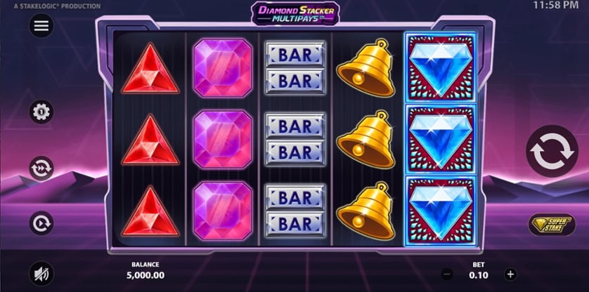 Hrát zdarma Diamond Stacker Multipays