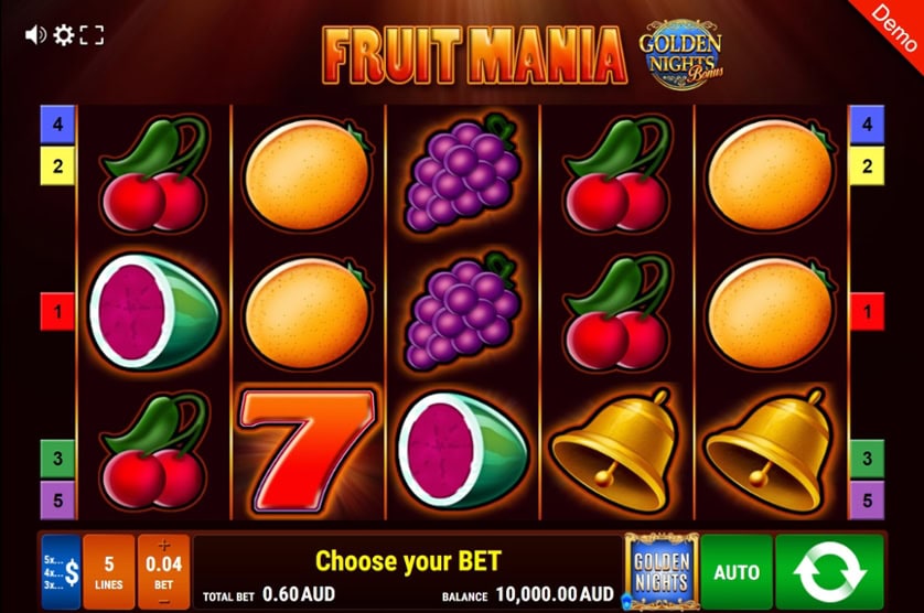 Hrát zdarma Fruit Mania – Golden Nights Bonus