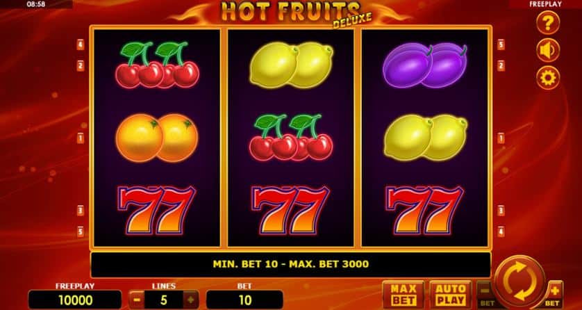 Hrát zdarma Hot Fruits Deluxe