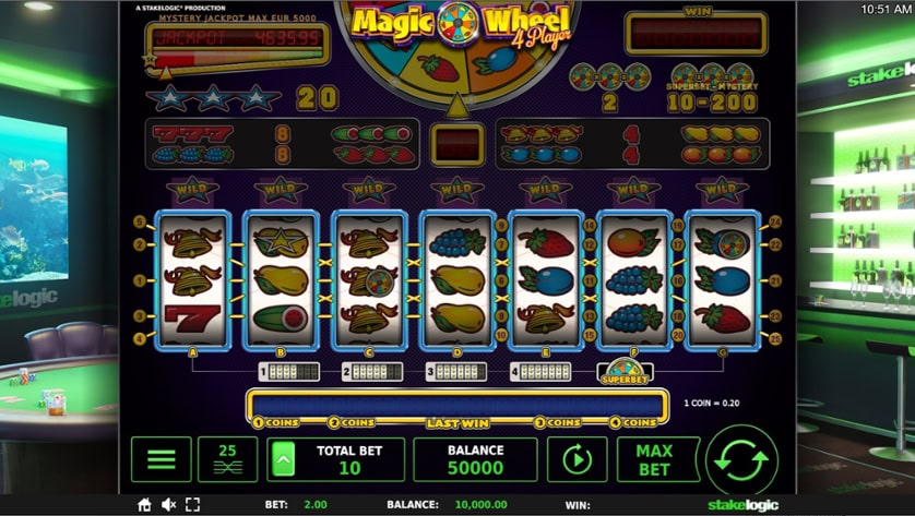 Hrát zdarma Magic Wheel 4 Player