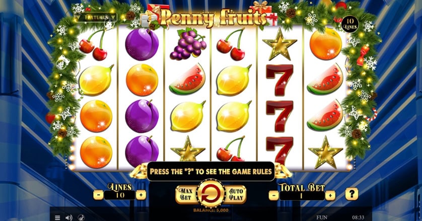 Hrát zdarma Penny Fruits Christmas Edition