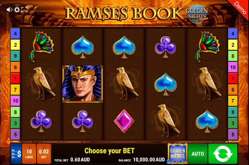 Hrát zdarma Ramses Book – Golden Nights Bonus