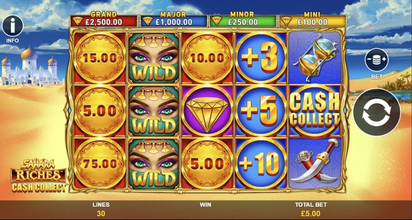 Hrát zdarma Sahara Riches Cash Collect