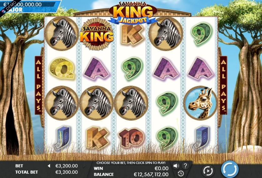 Hrát zdarma Savanna King – Jackpot