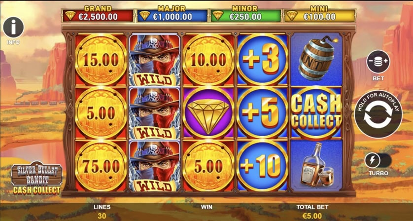 Hrát zdarma Silver Bullet Bandit Cash Collect