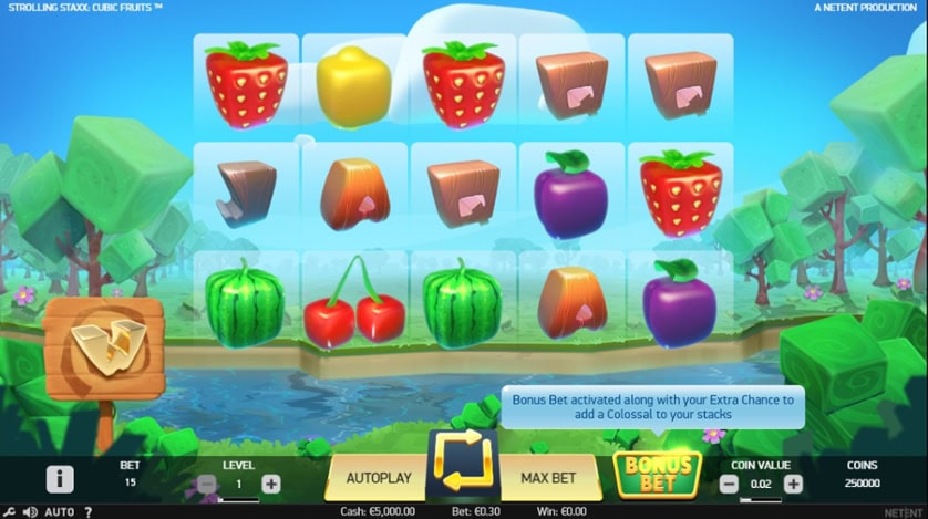 Hrát zdarma Strolling Staxx Cubic Fruits