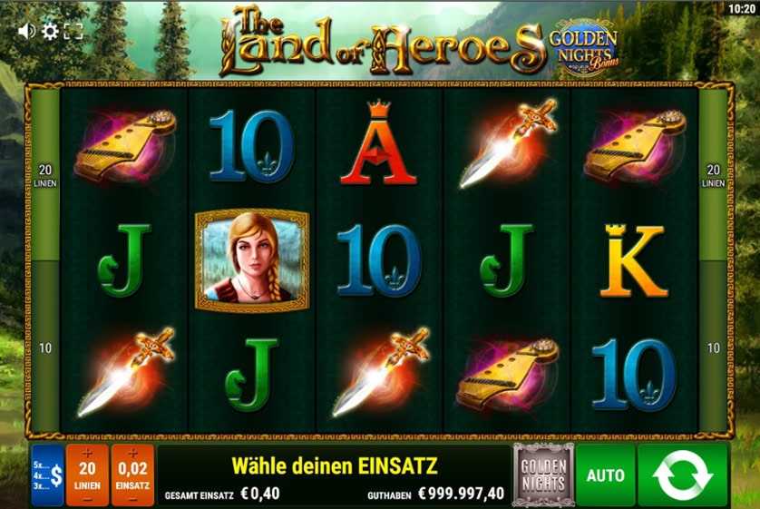 Hrát zdarma The Land of Heroes – Golden Nights Bonus