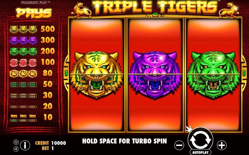 Hrát zdarma Triple Tigers