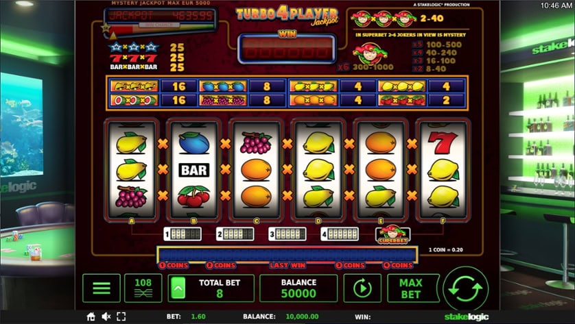 Hrát zdarma Turbo 4 Player Jackpot