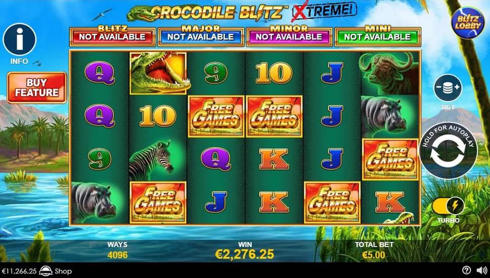 Hrát zdarma Crocodile Blitz Extreme