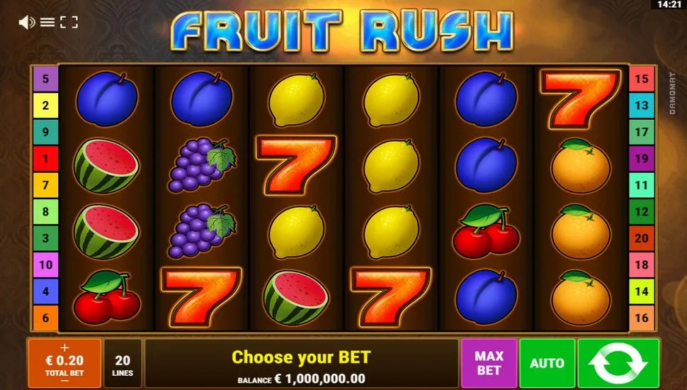 Hrát zdarma Fruit Rush