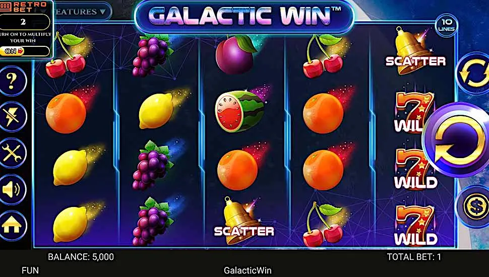 Hrát zdarma Galactic Win