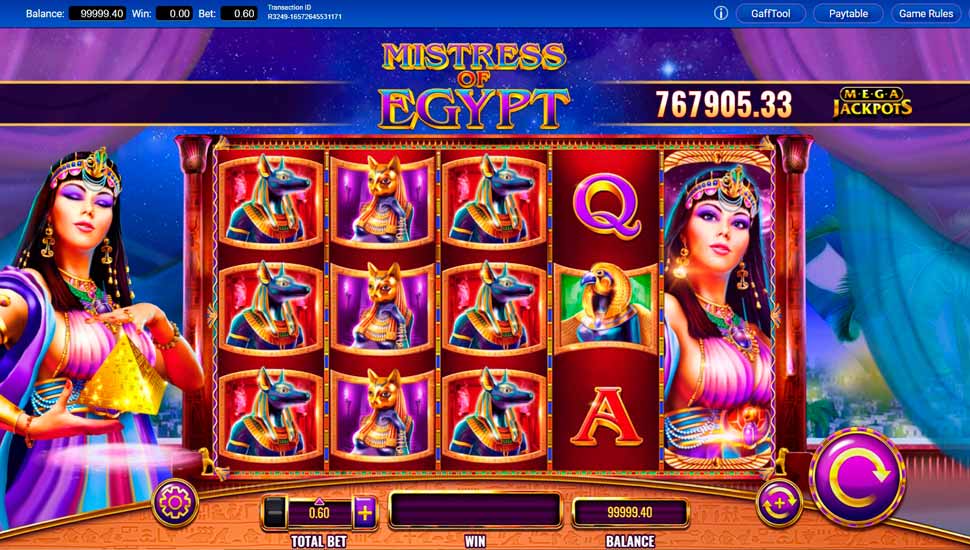 Hrát zdarma Mistress of Egypt MegaJackpots