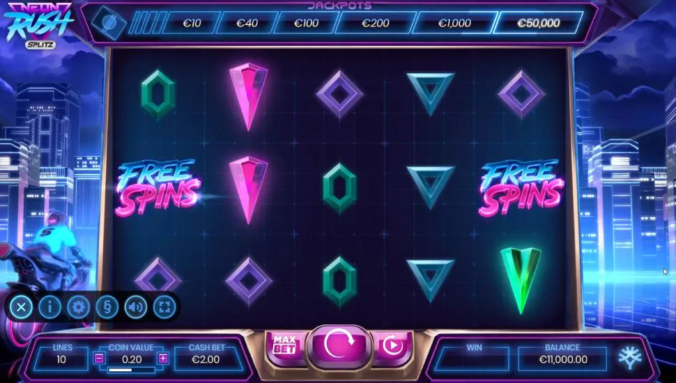 Hrát zdarma Neon Rush Splitz