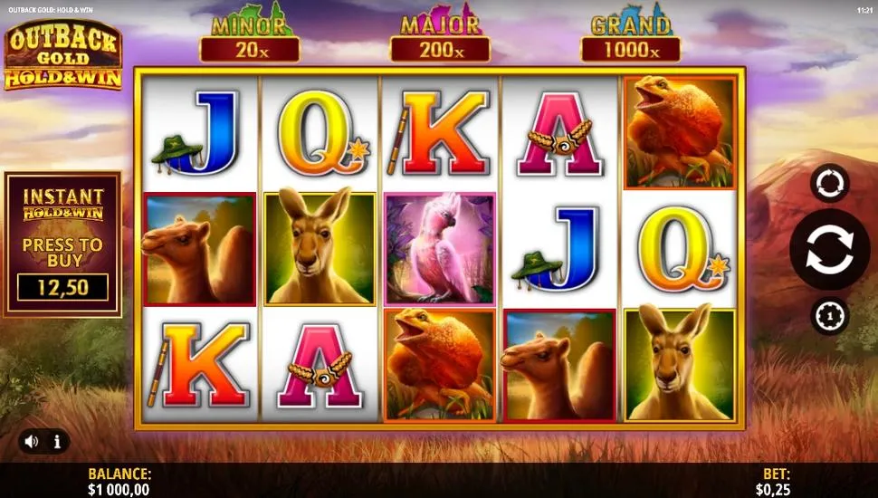 Hrát zdarma Outback Gold Hold and Win