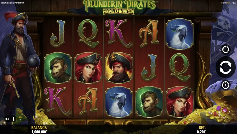 Hrát zdarma Plunderin’ Pirates Hold & Win