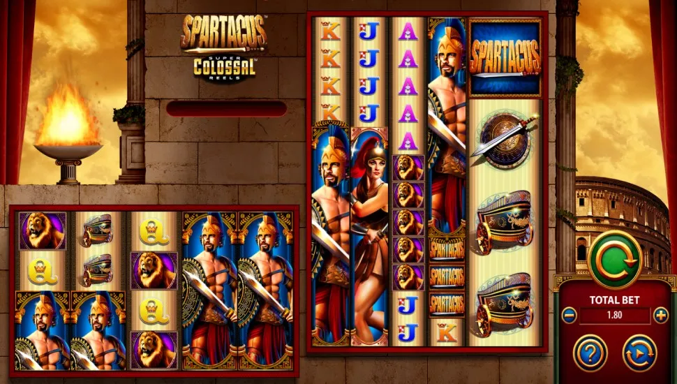 Hrát zdarma Spartacus Super Colossal Reels