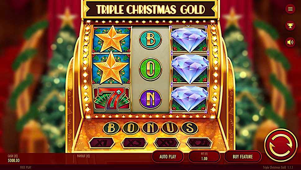 Hrát zdarma Triple Christmas Gold