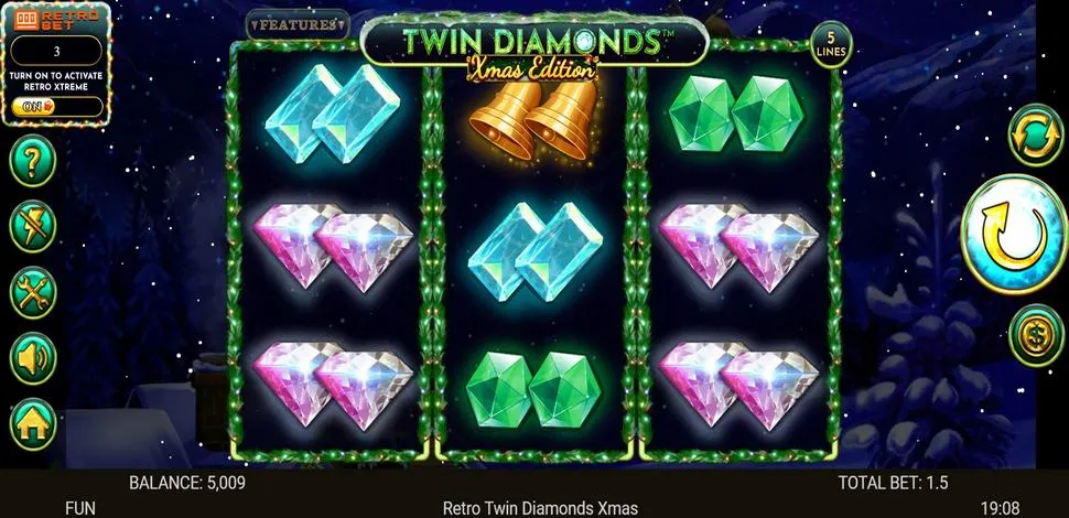 Hrát zdarma Twin Diamonds Xmas Edition