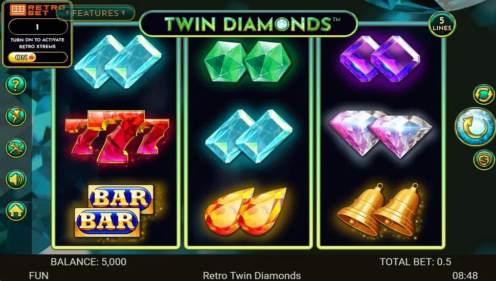 Hrát zdarma Twin Diamonds