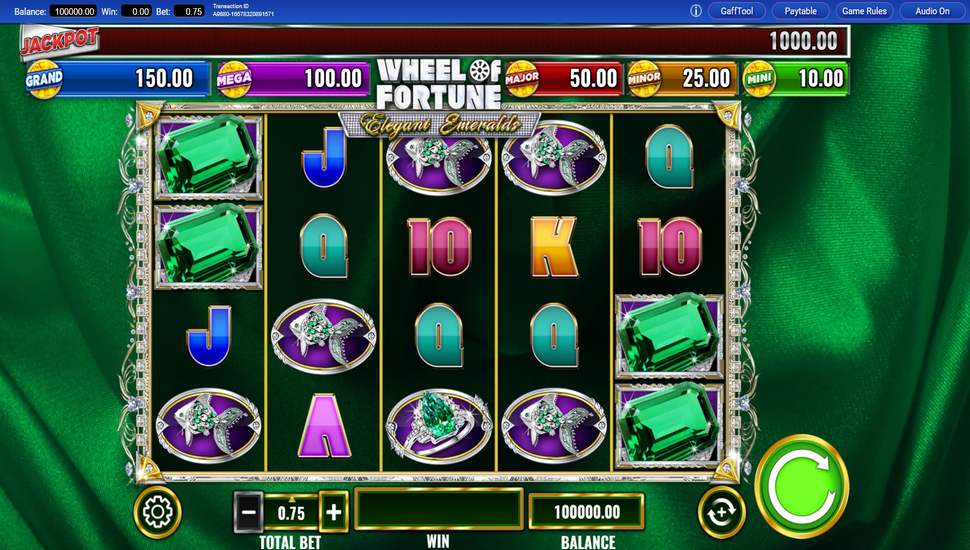 Hrát zdarma Wheel of Fortune Elegant Emeralds