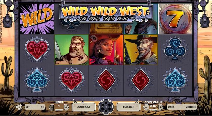 Hrát zdarma Wild Wild West: The Great Train Heist