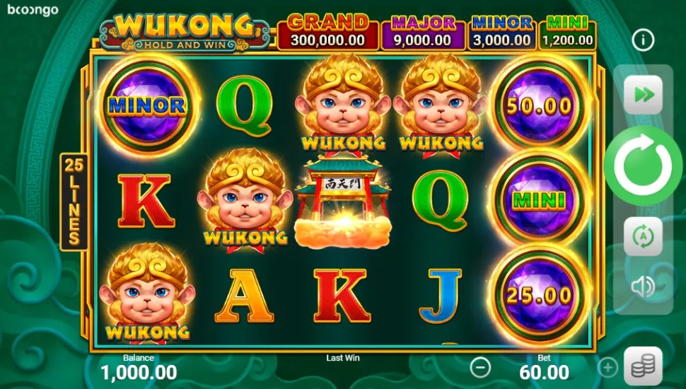 Hrát zdarma Wukong Hold and Win