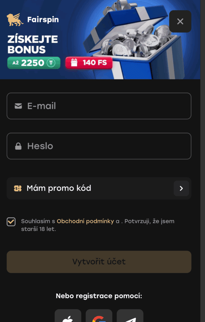 Vyplnění základních údajů