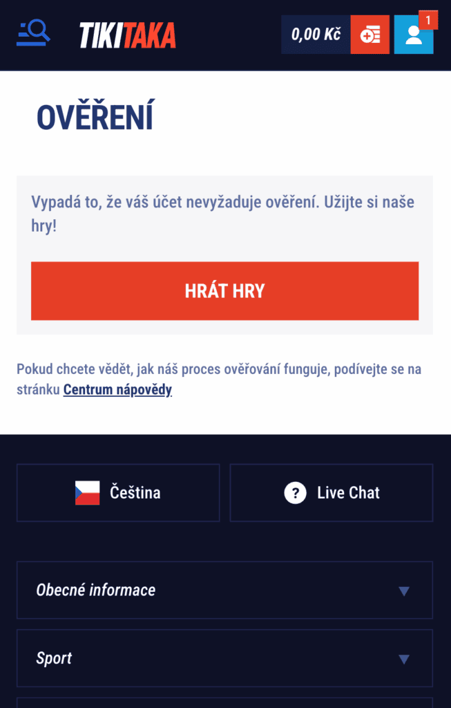 Připravte se na ověření