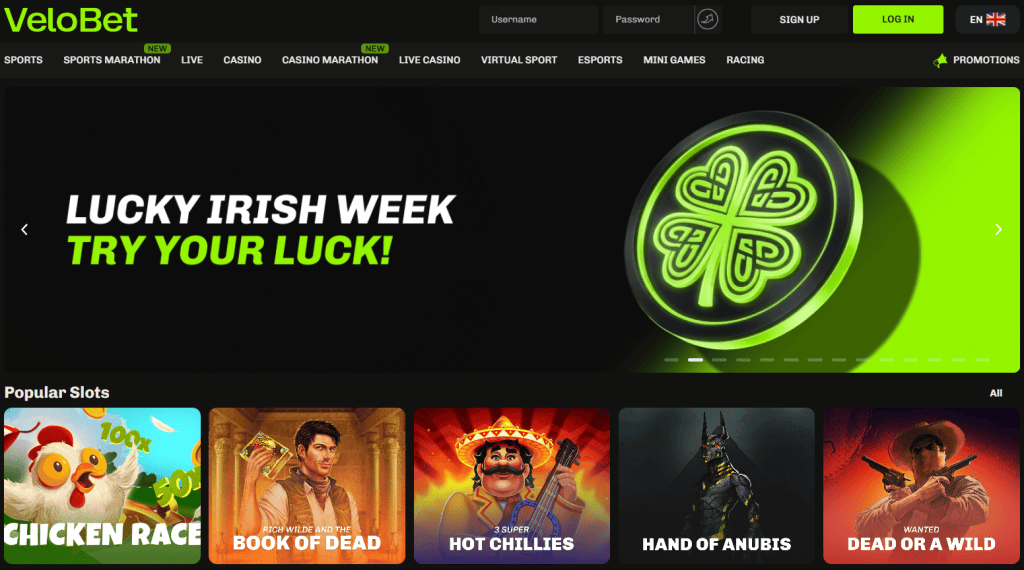 Velobet Hlavní stránka