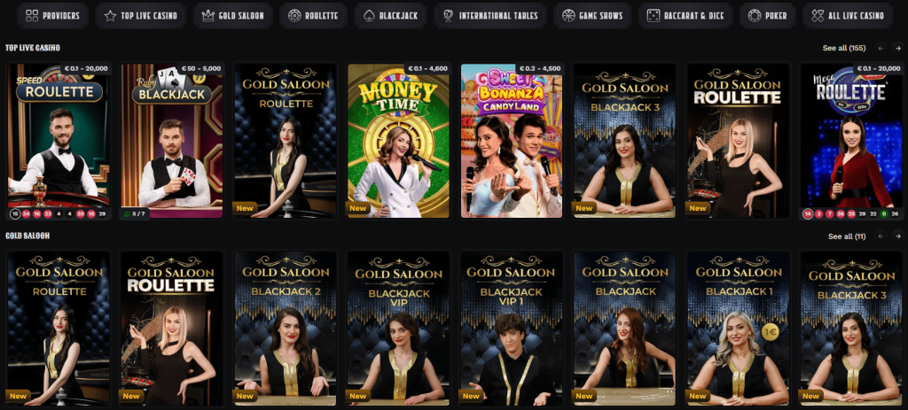 Živé casino Wildsino