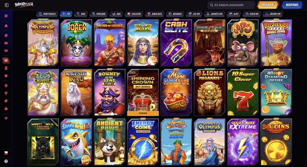Casino Winrolla a nabídka her