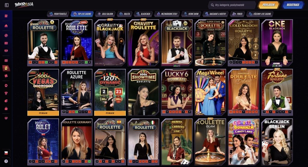 Casino Winrolla živé kasinové hry
