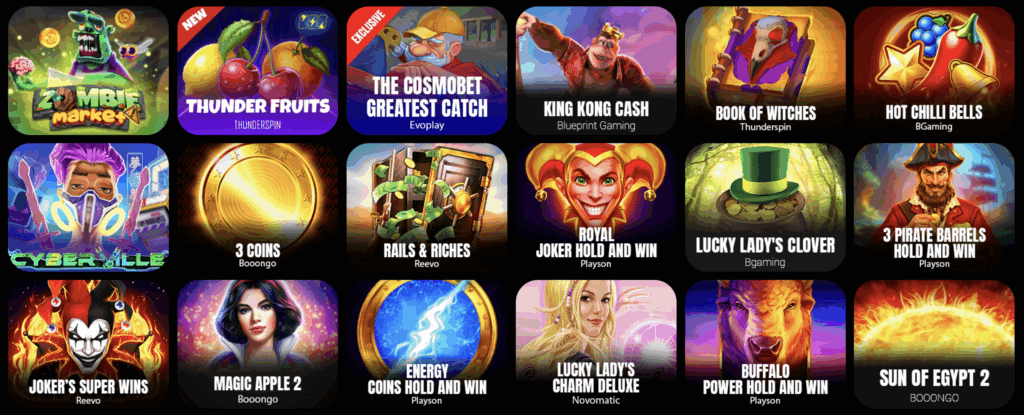 Cosmobet casino automaty