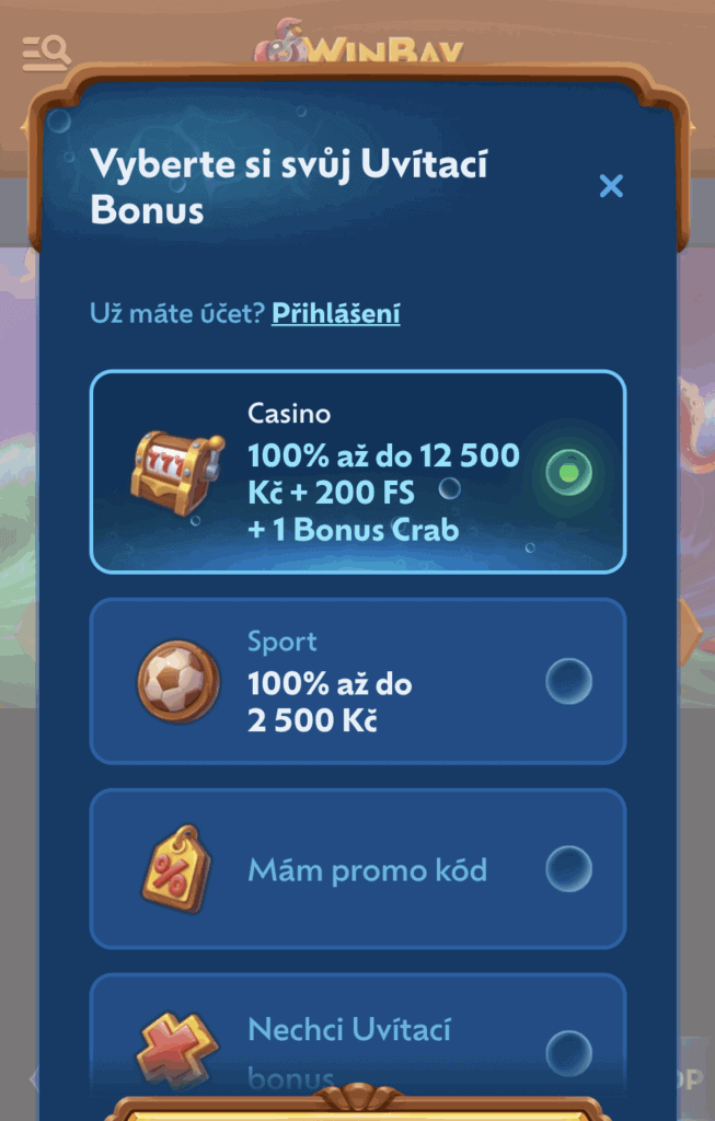 Vyberte si bonus
