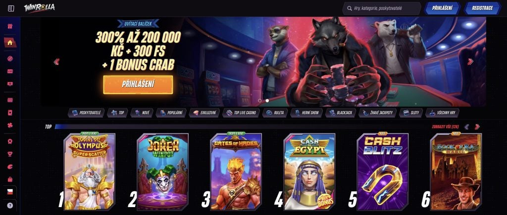 Winrolla casino a naše recenze