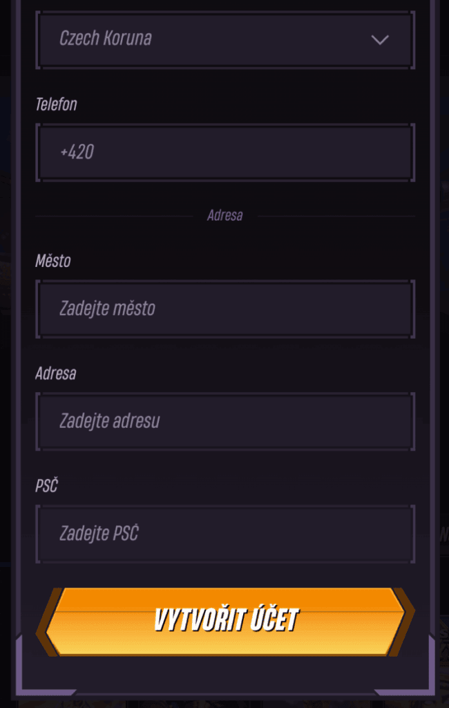 Potvrďte vytvoření účtu