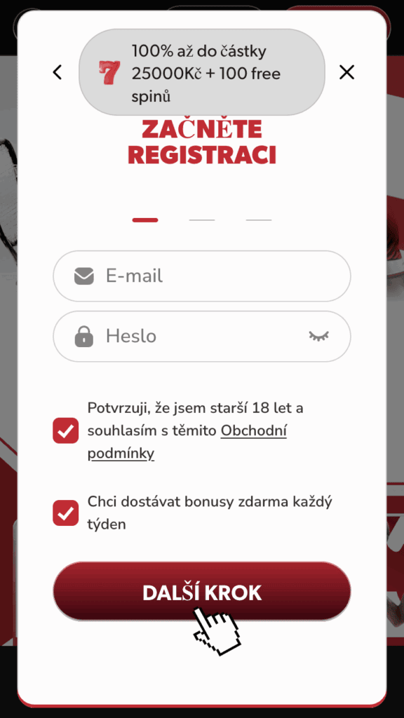 Zadejte email a heslo