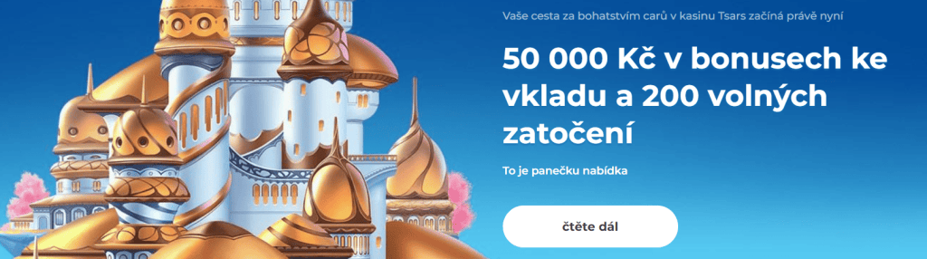 Tsars uvítací bonus