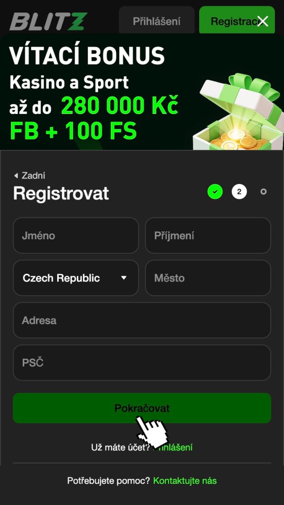 Doplňte identifikační údaje