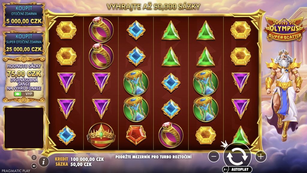 Hrát zdarma Gates of Olympus Super Scatter