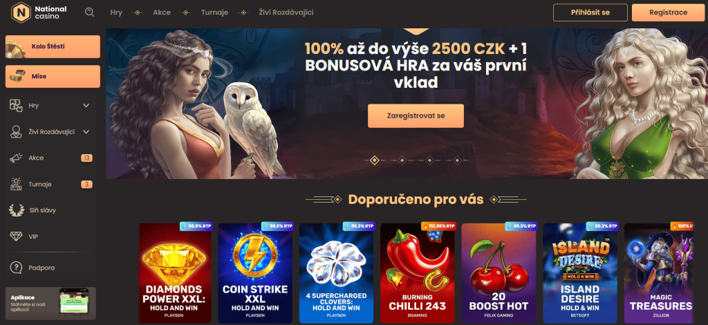 National Casino - hlavní stránka