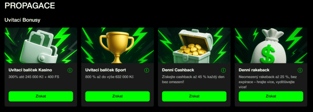 Promo systém na casinu Blitz-bet