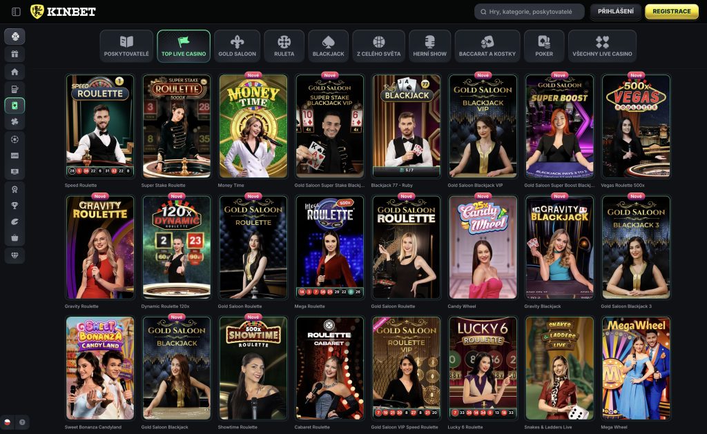 Kinbet - Živé kasinové hry